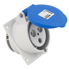 Tomada Ind. Femea Embutir 220 V Ip44 E Ip67